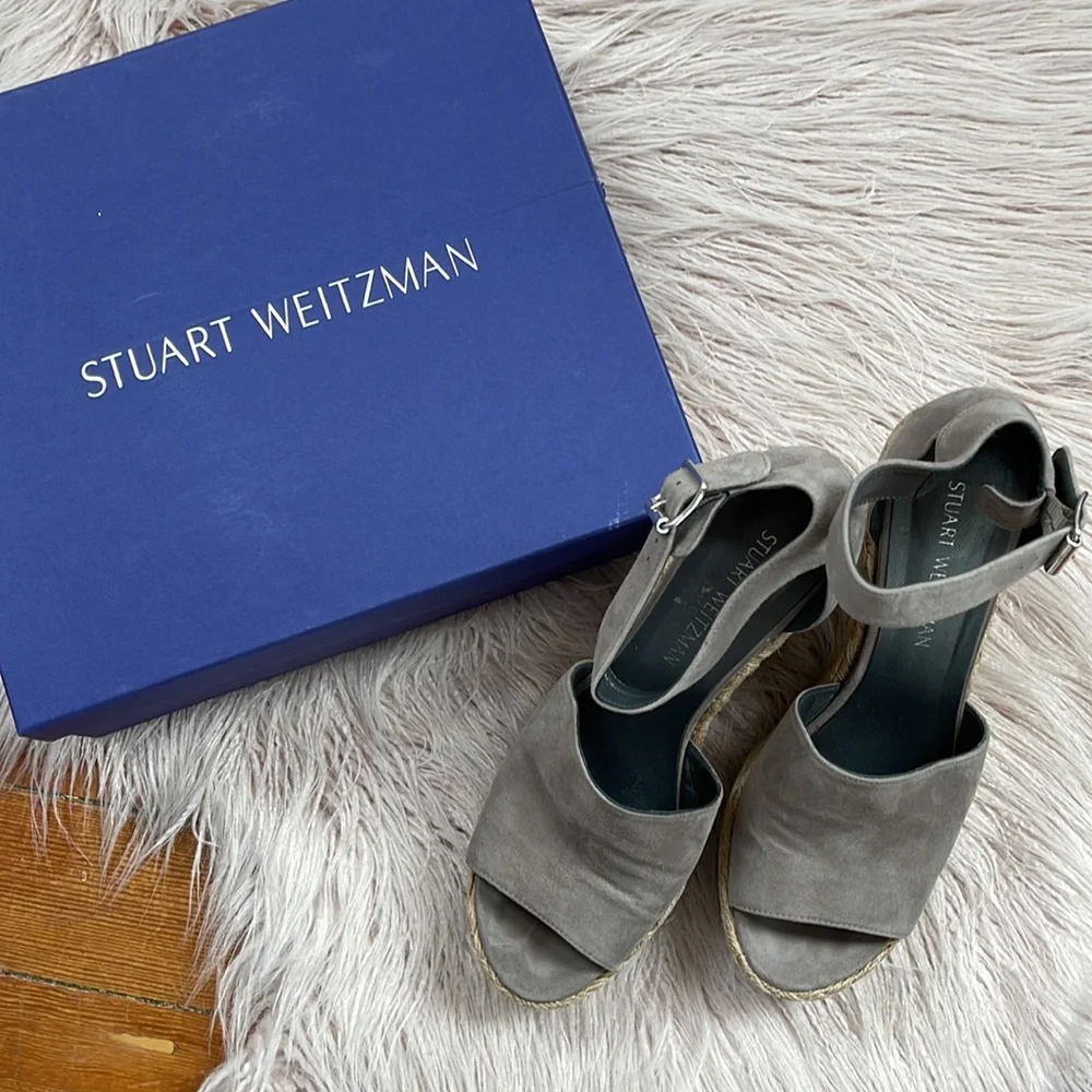⬇️ Stuart Weitzman 'Soho Gal' Espadrille Platform Sz 9.5